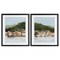Stupell Industries Mountain Town by Sea 2pc Framed Print Under Glass Set, design by Grace Popp